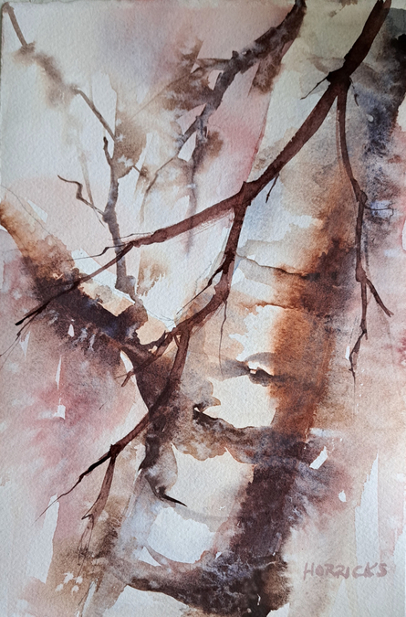 Fall Birch  (watercolour)