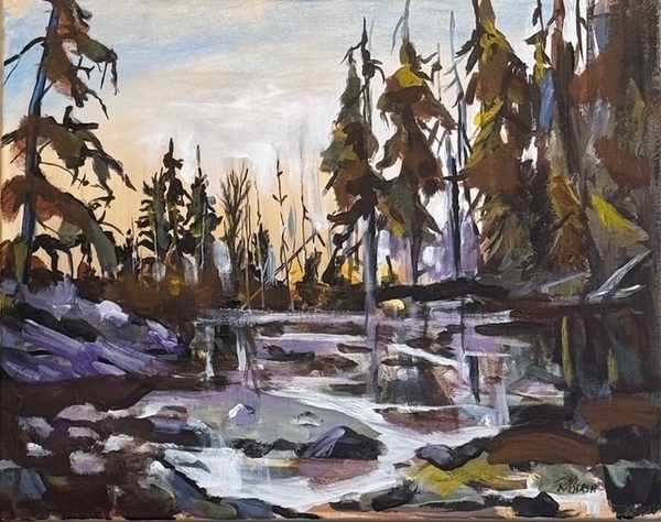 Boreal Bog  (acrylic, 16"x20")